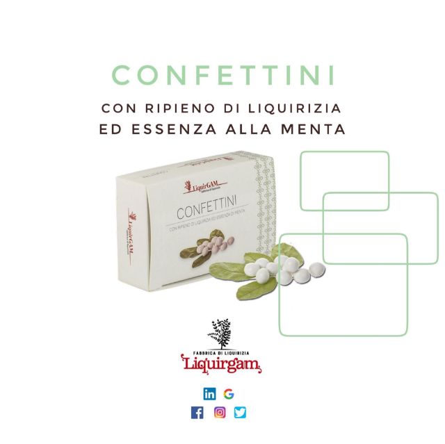 Confettini con ripieno di liquirizia ed essenza di menta - modern