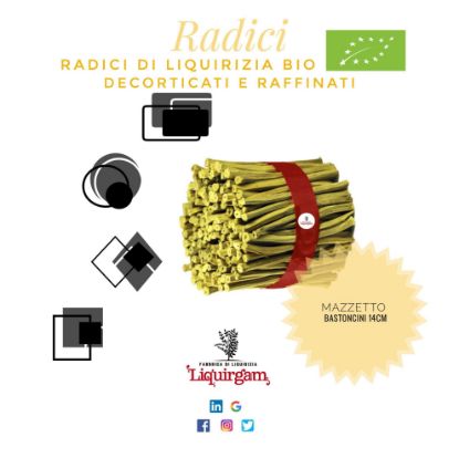 Mazzetto di radici Dop - biologiche - Decorticate e raffinate - altri prodotti