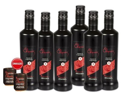 Eliquir liquore alla liquirizia collo con 6 bottiglie