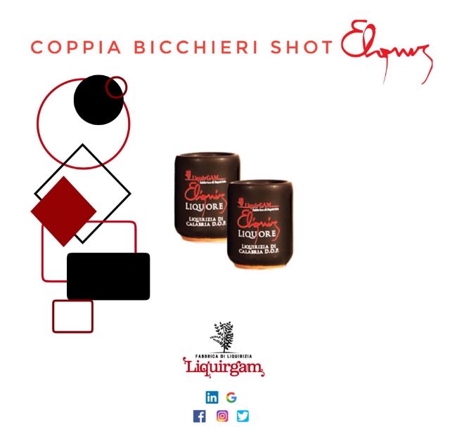 Coppia di bicchieri shot eliquir - idee regalo